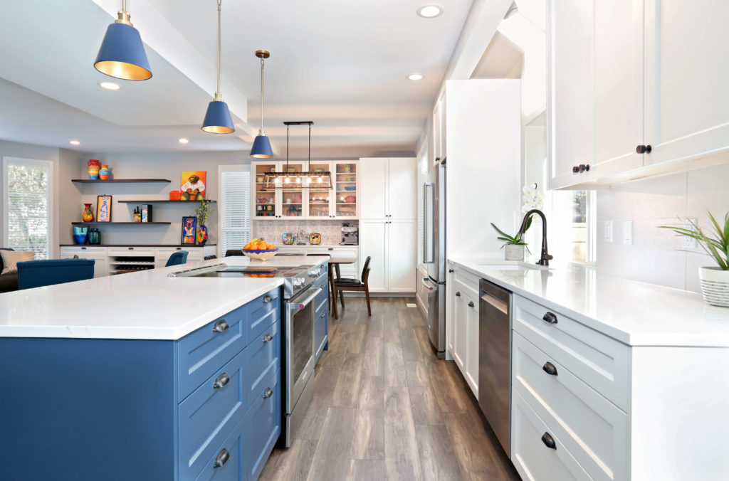 Beautiful modern kitchen remodel completed in a Des Moines Iowa home